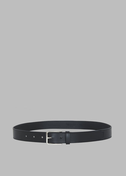 CEINTURE EN CUIR POUR HOMME - NOIR